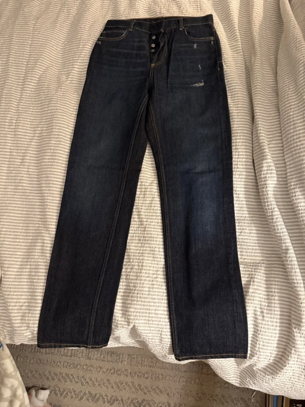 Zara women’s Dark Indigo Straight Jeans size 36 or 4 - Picture 3 of 5
